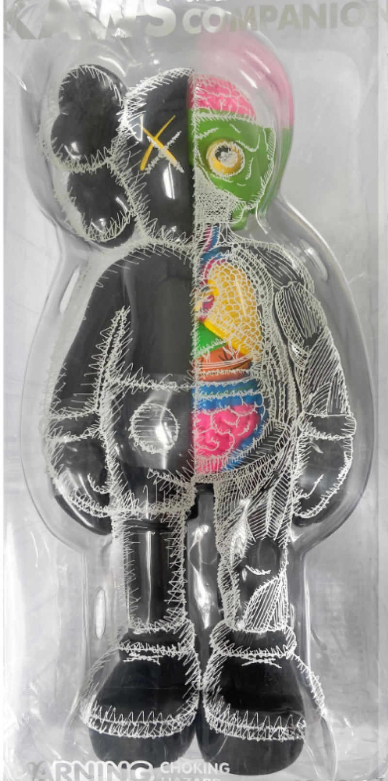 KAWs Companion (Flayed) Black キーホルダー 正規品 KAWS, Medicom Toy Flayed Companion Black Available For Immediate